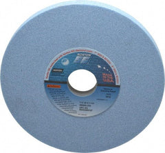 Norton - 7" Diam x 1-1/4" Hole x 1/2" Thick, J Hardness, 60 Grit Surface Grinding Wheel - Ceramic, Type 1, Medium Grade, 3,600 Max RPM, Vitrified Bond, No Recess - Exact Tool & Supply