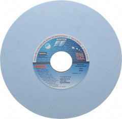 Norton - 7" Diam x 1-1/4" Hole x 1/4" Thick, K Hardness, 100 Grit Surface Grinding Wheel - Ceramic, Type 1, Fine Grade, 3,600 Max RPM, Vitrified Bond, No Recess - Exact Tool & Supply
