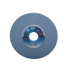 Norton - 7" Diam x 1-1/4" Hole x 1/4" Thick, K Hardness, 80 Grit Surface Grinding Wheel - Ceramic, Type 1, Medium Grade, 3,600 Max RPM, Vitrified Bond, No Recess - Exact Tool & Supply