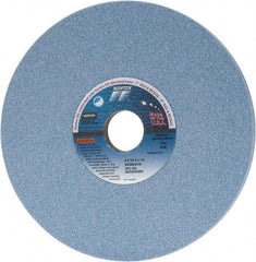 Norton - 8" Diam x 1-1/4" Hole x 1/2" Thick, K Hardness, 60 Grit Surface Grinding Wheel - Ceramic, Type 1, Medium Grade, 3,600 Max RPM, Vitrified Bond, No Recess - Exact Tool & Supply