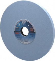 Norton - 8" Diam x 1-1/4" Hole x 1/2" Thick, J Hardness, 80 Grit Surface Grinding Wheel - Ceramic, Type 1, Medium Grade, 3,600 Max RPM, Vitrified Bond, No Recess - Exact Tool & Supply