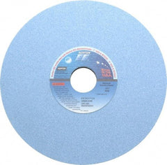 Norton - 8" Diam x 1-1/4" Hole x 1/4" Thick, K Hardness, 60 Grit Surface Grinding Wheel - Ceramic, Type 1, Medium Grade, 3,600 Max RPM, Vitrified Bond, No Recess - Exact Tool & Supply