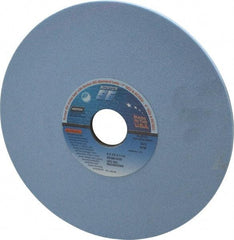 Norton - 8" Diam x 1-1/4" Hole x 1/4" Thick, K Hardness, 80 Grit Surface Grinding Wheel - Ceramic, Type 1, Medium Grade, 3,600 Max RPM, Vitrified Bond, No Recess - Exact Tool & Supply
