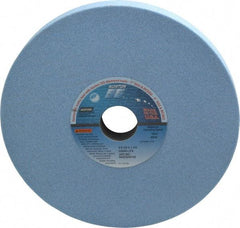 Norton - 8" Diam x 1-1/4" Hole x 3/4" Thick, J Hardness, 60 Grit Surface Grinding Wheel - Ceramic, Type 1, Medium Grade, 3,600 Max RPM, Vitrified Bond, No Recess - Exact Tool & Supply