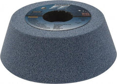 Norton - 5" Diam, 1-1/4" Hole Size, 1-3/4" Overall Thickness, 60 Grit, Type 11 Tool & Cutter Grinding Wheel - Medium Grade, Ceramic, K Hardness, Vitrified Bond, 4,585 RPM - Exact Tool & Supply