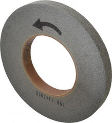 Norton - 10" Diam, 1" Face Width, 5" Center Hole, Fine Grade, Silicon Carbide Deburring Wheel - Convolute, Hard Density 8 Grade, 2,500 RPM - Exact Tool & Supply