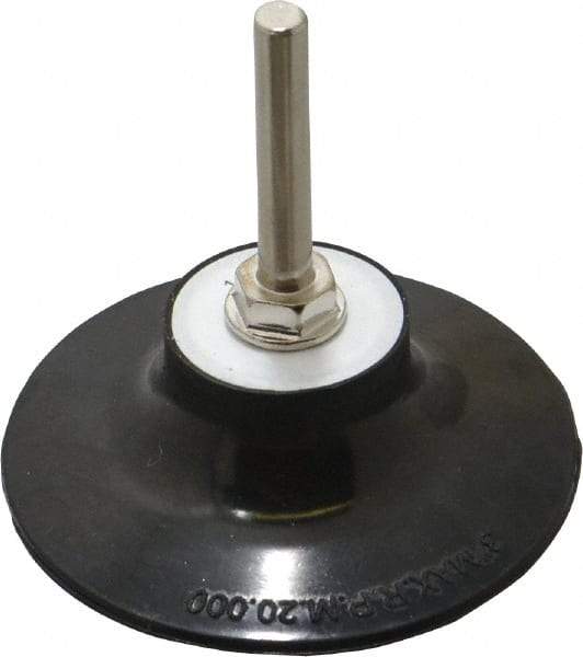Norton - 3" Diam Quick-Change Type R Disc Backing Pad - 1/4" Shank Diam, Medium Density, 20,000 RPM, Speed-Lok TR Compatible - Exact Tool & Supply
