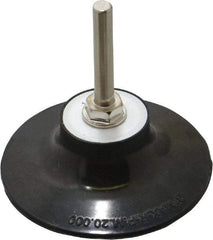 Norton - 3" Diam Quick-Change Type R Disc Backing Pad - 1/4" Shank Diam, Medium Density, 20,000 RPM, Speed-Lok TR Compatible - Exact Tool & Supply