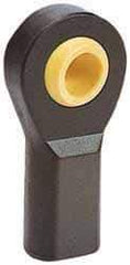 Igus - 1/2" ID, 1-5/16" Max OD, 1,035 Lb Max Static Cap, Self Aligning Spherical Rod End - 1/2-20 LH, 7/8" Shank Diam, 1-1/16" Shank Length, Thermoplastic with Plastic Raceway - Exact Tool & Supply