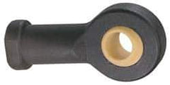 Igus - 20mm ID, 50mm Max OD, 1,215 Lb Max Static Cap, Self Aligning Spherical Rod End - M20x1.5 RH, 27.5mm Shank Diam, 33mm Shank Length, Thermoplastic with Plastic Raceway - Exact Tool & Supply