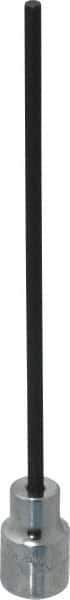 Proto - 3/8" Drive, 4mm Hex Bit Socket - 6-29/32" OAL, 5" Bit Length - Exact Tool & Supply
