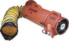 Allegro - 831 CFM, Electrical AC Axial Blower Kit - 8 Inch Inlet/Outlet, 0.33 HP, 115 Max Voltage Rating - Exact Tool & Supply