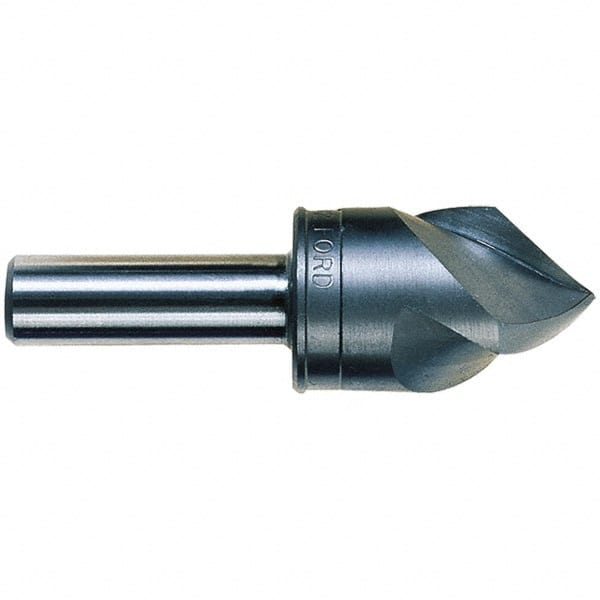 M.A. Ford - 1-1/4" Head Diam, 5/8" Shank Diam, 3 Flute 100° High Speed Steel Countersink - Exact Tool & Supply