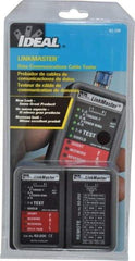 Ideal - STP & UTP Cable Tester - 10BaseT, T568A & T568B Connectors - Exact Tool & Supply