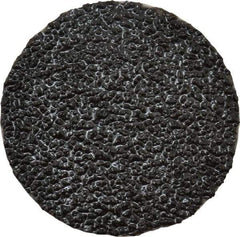 3M - 2" Disc Diam, 36 Grit, Zirconia Alumina Quick Change Disc - Type S Attaching System, Coated, Black, Very Coarse Grade, 25,000 RPM, 501C Series - Exact Tool & Supply