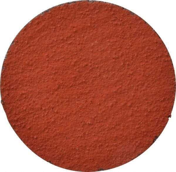3M - 2" Disc Diam, 80 Grit, Ceramic Quick Change Disc - Type S Attaching System, Coated, Orange, Medium Grade, 25,000 RPM, 777F Series - Exact Tool & Supply