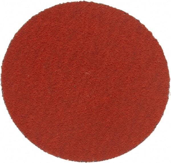 3M - 2" Disc Diam, 120 Grit, Ceramic Quick Change Disc - Type S Attaching System, Coated, Orange, Fine Grade, 25,000 RPM, 777F Series - Exact Tool & Supply