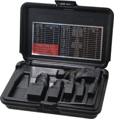 Walton - 6 Piece Spiral Flute Screw Extractor Set - Screw Range 3/8 to 1-3/4" - Exact Tool & Supply
