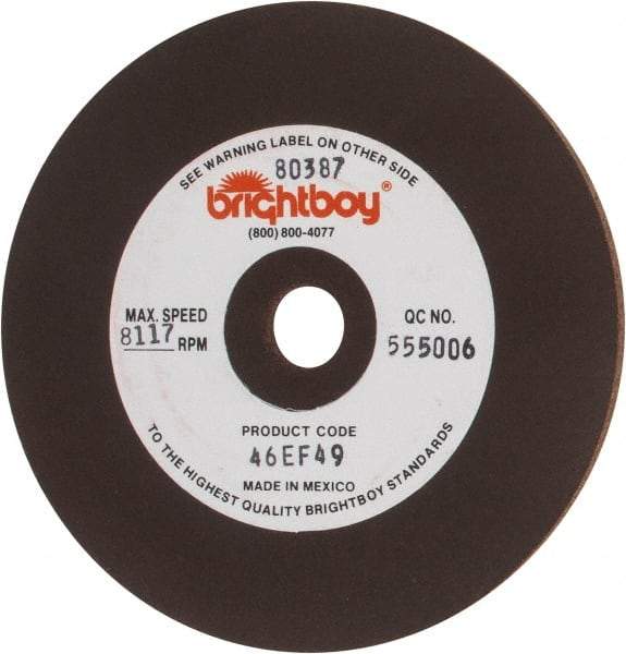 Cratex - 4" Diam x 1/2" Hole x 1/8" Thick, 46 Grit Surface Grinding Wheel - Coarse Grade - Exact Tool & Supply
