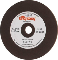 Cratex - 4" Diam x 1/2" Hole x 1/8" Thick, 46 Grit Surface Grinding Wheel - Coarse Grade - Exact Tool & Supply