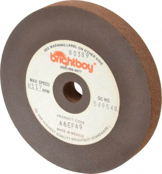 Cratex - 4" Diam x 1/2" Hole x 1/2" Thick, 46 Grit Surface Grinding Wheel - Coarse Grade - Exact Tool & Supply