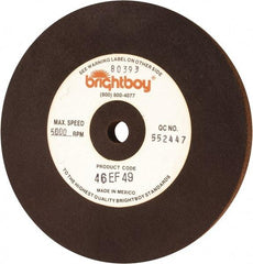 Cratex - 6" Diam x 1/2" Hole x 1/2" Thick, 46 Grit Surface Grinding Wheel - Coarse Grade - Exact Tool & Supply
