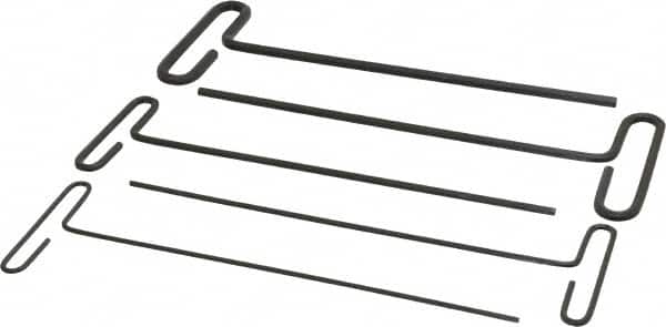 Eklind - 5 Piece T-Handle Hex Key Set - Exact Tool & Supply