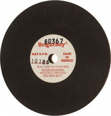 Cratex - 3" Diam x 1/4" Hole x 1/8" Thick, 46 Grit Surface Grinding Wheel - Coarse Grade - Exact Tool & Supply