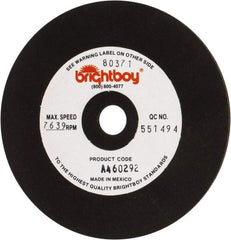 Cratex - 4" Diam x 1/2" Hole x 1/8" Thick, 46 Grit Surface Grinding Wheel - Coarse Grade - Exact Tool & Supply