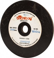 Cratex - 4" Diam x 1/2" Hole x 1/4" Thick, 46 Grit Surface Grinding Wheel - Coarse Grade - Exact Tool & Supply