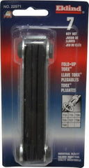 Eklind - 7 Piece T10 to T40 Fold-Up Torx Key Set - Exact Tool & Supply