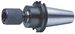 Accupro - CAT40 Taper Shank Tension & Compression Tapping Chuck - 5/16 to 7/8" Tap Capacity, 5.63" Projection, Size 2 Adapter, Quick Change - Exact Tool & Supply