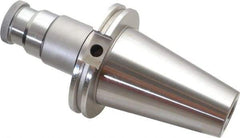 Accupro - CAT50 Taper Shank Tension & Compression Tapping Chuck - #0 to 9/16" Tap Capacity, 4" Projection, Size 1 Adapter, Quick Change - Exact Tool & Supply