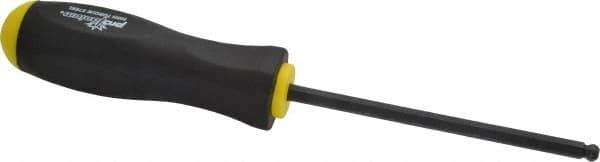 Bondhus - 1/4" Hex Ball End Driver - 4.8" Blade Length, Ergonomic Molded Cushion Grip Handle, 249mm OAL - Exact Tool & Supply