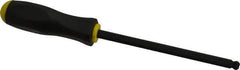 Bondhus - 3/8" Hex Ball End Driver - 6.6" Blade Length, Ergonomic Molded Cushion Grip Handle, 287mm OAL - Exact Tool & Supply