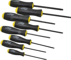 Bondhus - 8 Piece, 7/64 to 5/16" Ball End Hex Driver Set - Comes in Vinyl Pouch - Exact Tool & Supply