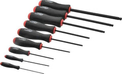 Bondhus - 9 Piece, 1.5 to 10mm Ball End Hex Driver Set - Comes in Vinyl Pouch - Exact Tool & Supply