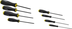 Bondhus - 8 Piece, 0.05 to 5/32" Ball End Hex Driver Set - Comes in Vinyl Pouch - Exact Tool & Supply