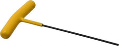 Bondhus - 3/32" Hex, T-Handle Cushion Grip, Hex Key - 4" OAL, Protanium High Torque Steel, Inch System of Measurement - Exact Tool & Supply