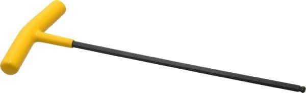 Bondhus - 7/32" Hex, T-Handle Cushion Grip, Ball End Hex Key - 9-39/64" OAL, Protanium High Torque Steel, Inch System of Measurement - Exact Tool & Supply