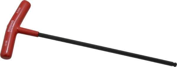 Bondhus - 6mm Hex, T-Handle Cushion Grip, Ball End Hex Key - 266mm OAL, Protanium High Torque Steel, Metric System of Measurement - Exact Tool & Supply