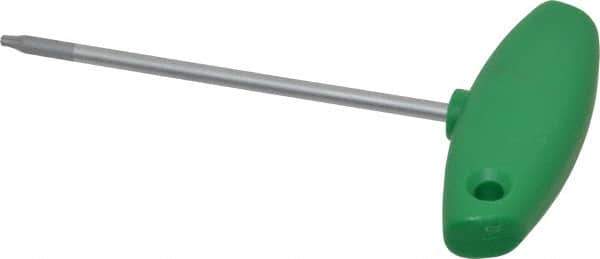 Wiha - T9 Standard Torx Key - Flag-Style, 3.94" Length Under Head, 100mm OAL - Exact Tool & Supply