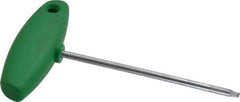 Wiha - T10 Standard Torx Key - Flag-Style, 3.94" Length Under Head, 100mm OAL - Exact Tool & Supply