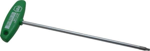 Wiha - T15 Standard Torx Key - Flag-Style, 7-7/8" Length Under Head, 200mm OAL - Exact Tool & Supply