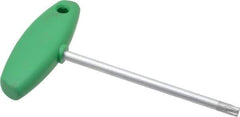 Wiha - T45 Standard Torx Key - Flag-Style, 5.91" Length Under Head, 150mm OAL - Exact Tool & Supply