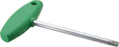 Wiha - T50 Standard Torx Key - Flag-Style, 5.91" Length Under Head, 150mm OAL - Exact Tool & Supply