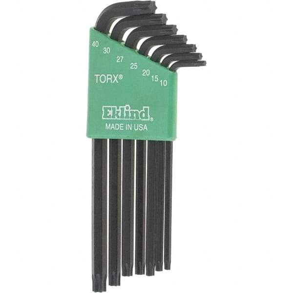 Eklind - Torx Key Set - 7 KEY LONG T10-T40 E EKLIND TORX L-KEY SETS - Exact Tool & Supply