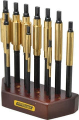 Made in USA - 13 Piece Barrel Lap Set - 3/16 to 1" Hole Diam - Exact Tool & Supply