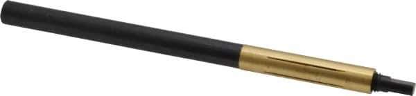Made in USA - 4-1/2" Length x 5/16" Diam Through Hole Barrel Lap - 0.3" Arbor Diam, 1.57" Barrel Length, Eccentric Slot - Exact Tool & Supply
