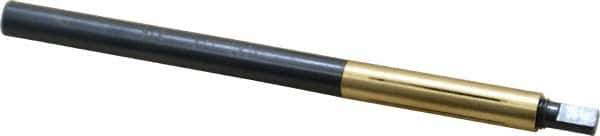 Made in USA - 5-1/4" Length x 3/8" Diam Through Hole Barrel Lap - 0.365" Arbor Diam, 1.87" Barrel Length, Eccentric Slot - Exact Tool & Supply